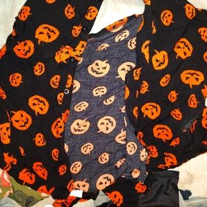 Jack-o'-lantern tie up crop